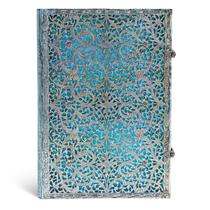 Bloco Paperblanks Maya Blue Grande Capa Dura Sem Pauta