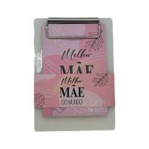 Bloco para Anotação com Prancheta - Melhor Mãe do Mundo - 9,6x13,5cm - 1 unidade - Rizzo