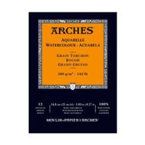 Bloco para Aquarela Arches Grain Torchon 14,8 x 21 cm 12 Folhas - 300g/m² 1795100