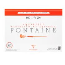 Bloco para Aquarela Clairefontaine Fontaine Satiné - 30X40 cm 300g - 12 Folhas- 96351