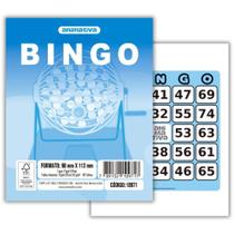 Bloco para Bingo Azul 90X112MM 96 Folhas Pacote com 10 Unidades Bloco para Bingo Azul 90X112MM 96 Folhas Pacote com 10 Unidades