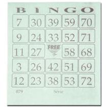 Bloco para Bingo Verde 110X100MM 100 Folhas - Pacote com 15