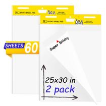 Bloco para Cavalete Adesivo fwipiyo 64 x 76 cm Branco 60 Folhas - Kit com 2 Bloco para Cavalete Adesivo fwipiyo 64 x 76 cm Branco 60 Folhas - Kit com 2