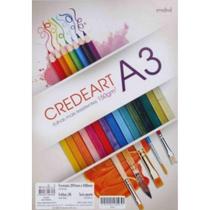 Bloco para Desenho A3 150g 20 folhas Branco Credeart - Credeal