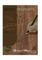 Bloco para desenho A4 branco 180g com 20 folhas - edispel