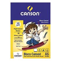Bloco para Desenho A6 10,5x14,8cm Canson 20 Folhas Bloco para Desenho A6 10,5x14,8cm Canson 20 Folhas