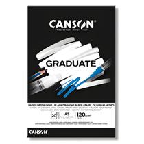 Bloco para Desenho Canson Preto Graduate Black Drawing Paper 120g/m² A5 20 Folhas - C400110385