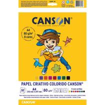 Bloco para Educacao Artistica 8 Cores A4 80G.32FLS - Fila Canson