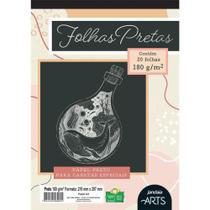 Bloco para Educacao Artistica ARTS Preto A4 180G. 20FLS. - GNA