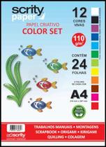 Bloco Para Educacao Artistica Color Set 12Cor. A4 110G. 24Fl
