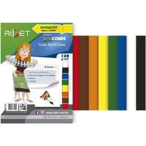 Bloco para Educacao Artistica Color SET A3 8CORES 120G.24 Folhas - Pacote
