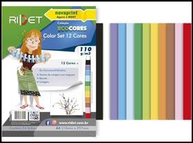 Bloco Para Educacao Artistica Color Set A4 12Cor.110Gr 24Fls