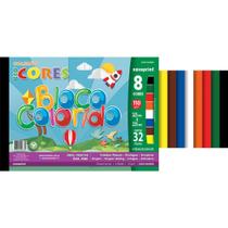 Bloco Para Educacao Artistica Colors 8cores 32fls.23,5x32,5c Novaprint Pacote