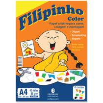 Bloco Para Educação Artística Filipinho Color A4 85G. 45 Fls Filipaper Pacote