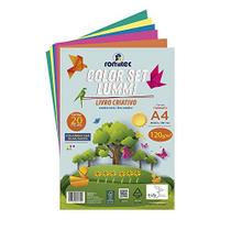 Bloco Para Educacao Artistica Livro Colorset Lumi 120G 20Fl Bloco Para Educacao Artistica Livro Colorset Lumi 120G 20Fl