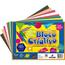 Bloco para Educacao Artistica Livro Criativo 8C A4 120G 32FL Bloco para Educacao Artistica Livro Criativo 8C A4 120G 32FL