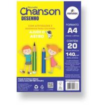 Bloco Para Educacao Artistica Livro Desenho A4 140G 20Fls