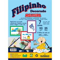 Bloco para educacao artistica moldura 7 cores a4 110g 35f filiperson