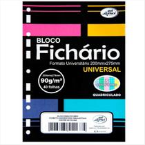 Bloco para fichário Merci quadriculado candy 90g 40 folhas Bloco para fichário Merci quadriculado candy 90g 40 folhas