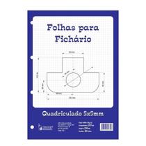 Bloco Para Fichário Tamoio Quadriculado 5X5Mm 50 Folhas Bloco Para Fichário Tamoio Quadriculado 5X5Mm 50 Folhas
