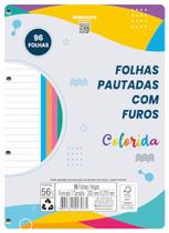 Bloco Para Fichario Universit. Color C/Furos 96F. 200X275Mm Bloco Para Fichario Universit. Color C/Furos 96F. 200X275Mm