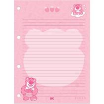 Bloco Para Fichario Universit. Lotso Folhas Decoradas 96F