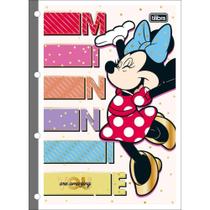 Bloco para Fichario Universit. Minnie 80 Folhas Pacote com 05