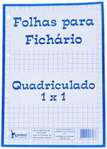 Bloco Para Fichario Universit. Quadriculado Branco 1X1Cm 50F. Bloco Para Fichario Universit. Quadriculado Branco 1X1Cm 50F.