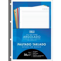 Bloco para Fichário Universitário CAD Tiliflex Tarja 200X275MM Pacote com 10