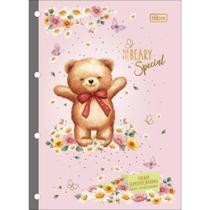 Bloco para Fichário Universitário Love Bears 80 Folhas 63G 200X275MM Pacote com 4 Bloco para Fichário Universitário Love Bears 80 Folhas 63G 200X275MM Pacote com 4