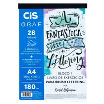 Bloco para Lettering By Karol Stefanini com 28 fls - Cis Bloco para Lettering By Karol Stefanini com 28 fls - Cis