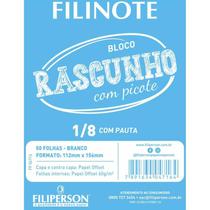 Bloco para rascunho c/picote c/pauta 112x156 50fl filiperson Bloco para rascunho c/picote c/pauta 112x156 50fl filiperson