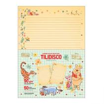Bloco para tilidisco universitário pautado 50 folhas Pooh - Tilibra Bloco para tilidisco universitário pautado 50 folhas Pooh - Tilibra