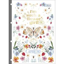 Bloco pautado para fichário universitaro. 80 fls capricho tilibra 153761