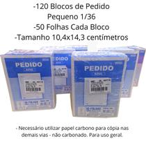 Bloco Pedido 1/36 Pequeno 1 Via 6 Pacotes Com 20 un. Cada