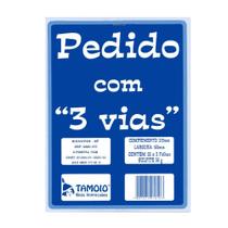 Bloco Pedido 1/36 Tamoio 3 vias Pequeno 75 Folhas 1086