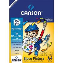 Bloco Pintura A3 300 Gramas c/ 12 Folhas - Canson Bloco Pintura A3 300 Gramas c/ 12 Folhas - Canson