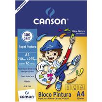 Bloco Pintura Infantil Canson A4 300g 12 Fls 66667091 Bloco Pintura Infantil Canson A4 300g 12 Fls 66667091