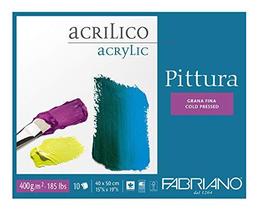 Bloco Pittura Fabriano Para Pintura Acrílica 40x50cm 10Folhas