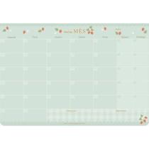 Bloco Planner Mensal Cartões Gigantes - Linha morango - PUC
