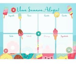 Bloco Planner Semanal Duster Delicias 23 X 17cm 24 Folhas