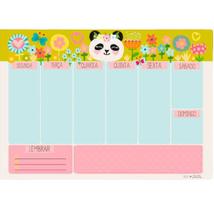 Bloco planner Semanal Me Encanta 50 Fls decoradas Panda