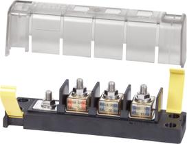 Bloco Porta Fusível Triplo Sobrepor Blue Sea MRBF 5196