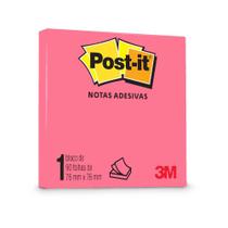 Bloco Post-It 3M 76x76 mm c/ 90 Fls - Pink