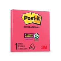 Bloco Post-It 3M 76x76 mm c/ 90 Fls - Rosa Poppy