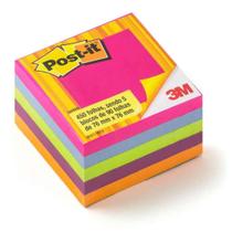 Bloco Post-it Neon 76x76mm - 450 folhas