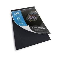 Bloco Preto Para Desenho A4 180g 20 Fls Cis Graf Bloco Preto Para Desenho A4 180g 20 Fls Cis Graf