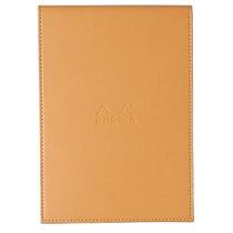 Bloco Quadriculado Rhodia 15,5x22cm Capa Couro Laranja Bloco Quadriculado Rhodia 15,5x22cm Capa Couro Laranja
