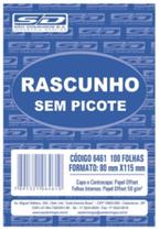 Bloco Rascunho Sem Picote 80x115mm 50 Folhas São Domingos Bloco Rascunho Sem Picote 80x115mm 50 Folhas São Domingos