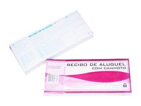 Bloco Recibo de Aluguel c/canhoto 50 fls - pacote com 5 blocos